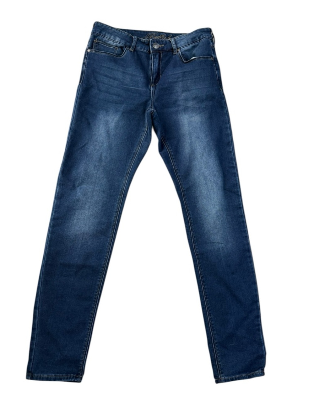 Buffalo David Bitton Mimi Slim Boyfriend Jeans Mid Rise dark wash 27/4